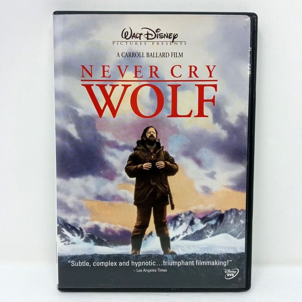 Never Cry Wolf (DVD, 1983) w/ Insert Charles Martin Smith Brian Dennehy Disney
